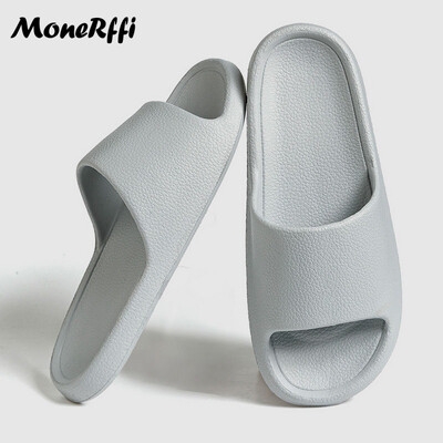 2024 de vară pentru femei papuci de plajă pantofi de plajă ursuleț de desene animate șlapi bărbați cu talpă groasă pentru baie de interior pantofi anti-alunecare cuplu sandale