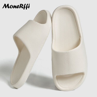 2024 de vară pentru femei papuci de plajă pantofi de plajă ursuleț de desene animate șlapi bărbați cu talpă groasă pentru baie de interior pantofi anti-alunecare cuplu sandale