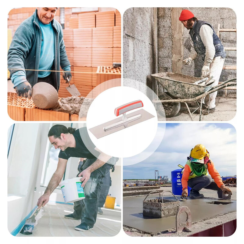 Glaistas peilis cemento mentele Plokščia tinkavimo mentele Lengvas baseino mentele Betono įrankis