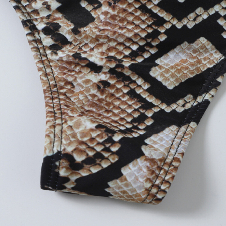 2024 Euroopa ja Ameerika seksikas kolmnurgaga lõhestatud ussinahast seljata ujumistrikoo Naiste suvised bikiinid Amazon Triangle ujumistrikoo