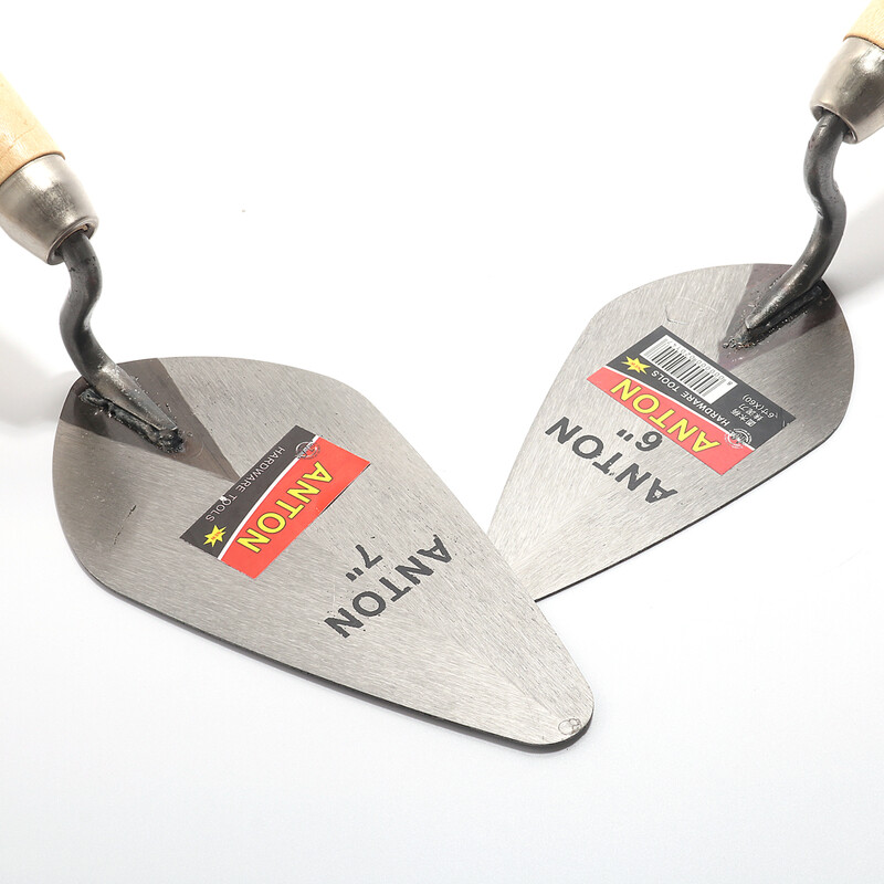 6/7 colių statybos įrankiai, glaistai, plytų mentele, anglies plieno ašmenų nukreipimo tinko įrankis, anglinis plienas 1 vnt.