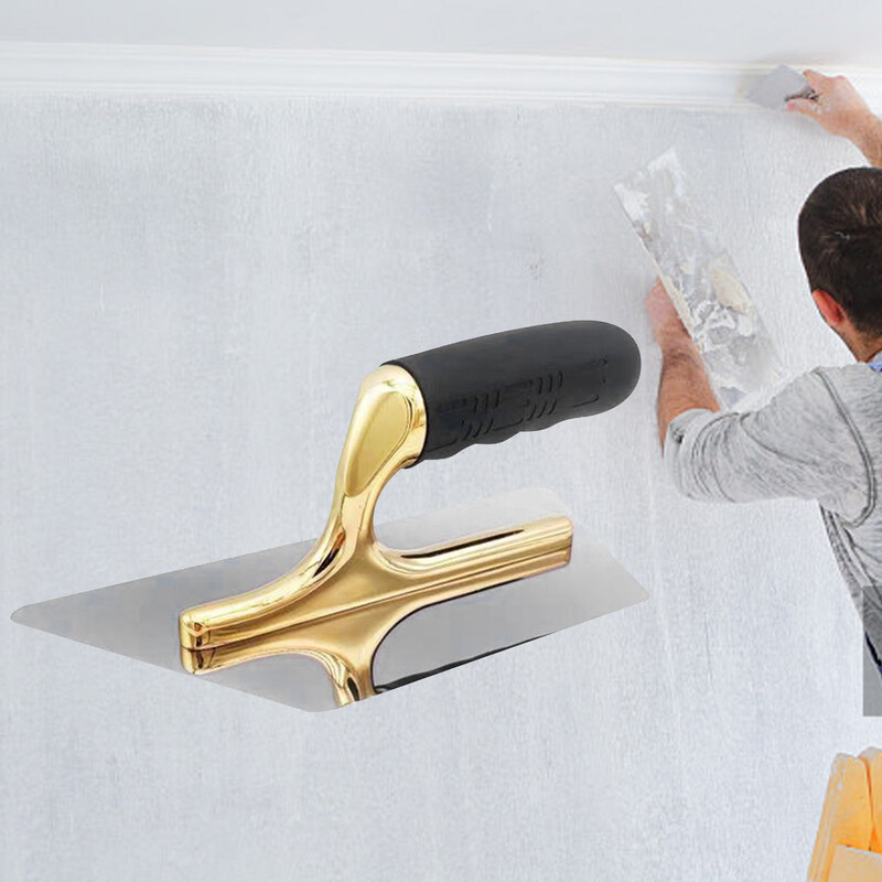 Lopatica za kit od nehrđajućeg čelika Lopatice za suhozid Mekana ručka Lopatica za žbukanje za štukaturu