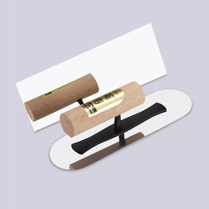 Super Mirror roostevabast terasest krohvilabidas Ehitustööriistad Kraapimine Pahtel tööriist krohvimislabida puiduga krohvinuga