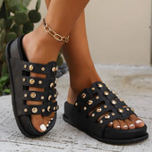 Naiste kingad 2024 Uued sussid suvesandaalid Naiste nahast vabaaja hingavad naiste lamedad sussid Zapatillas De Mujer 41