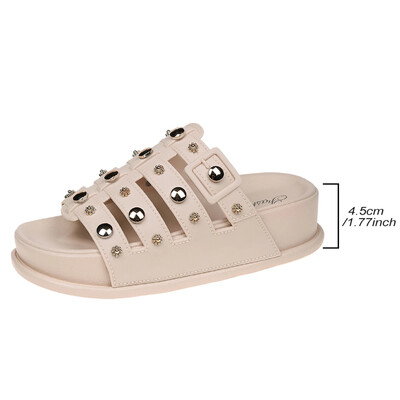 Naiste kingad 2024 Uued sussid suvesandaalid Naiste nahast vabaaja hingavad naiste lamedad sussid Zapatillas De Mujer 41