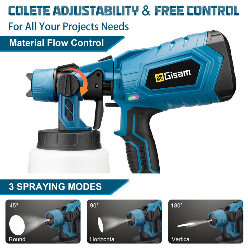 1000ML bežični električni pištolj za raspršivanje HVLP raspršivač boje visoke snage Auto namještaj Čelični premaz Airbrush za Makita 18V bateriju