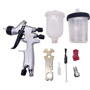 SUTU Spray Gun Mini 931G 1.2MM Nozzle 250CC Tank with Paint Mixing Cup+Adapter Spray Guns Paint Spray Gun Mini Airbrush