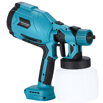 Акумулаторна пръскачка за боядисване Heimerdinger за Makita 18V батерия, 1000ML контейнер HVLP пистолет за боядисване с безчетков мотор