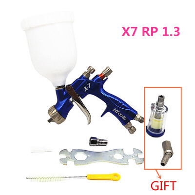 600 mm bakas 1,3 mm antgalis HVLP oro purškimo pistoletas X7 dažymo purškimo pistoletas, skirtas automobilių remontui, alyvos dažų pistoletas lako purškimo pistoletai Airbrush