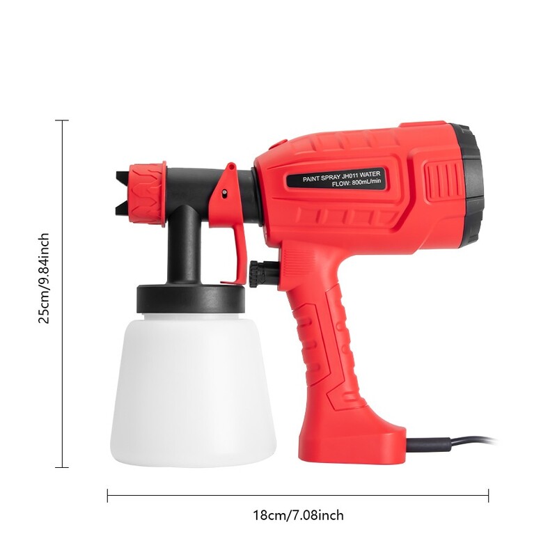 Pistol electric de pulverizare de 1000ML 700W Pulverizator de vopsea de uz casnic Controlul fluxului Pulverizare ușoară Duză reglabilă Pistol electric de pulverizare de vopsea