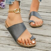 Moteriškų batų išpardavimas 2024 m. Didelio dydžio moteriškos šlepetės lauko laisvalaikio plokščios paplūdimio šlepetės, madingi, paprasti vasariniai moteriški batai