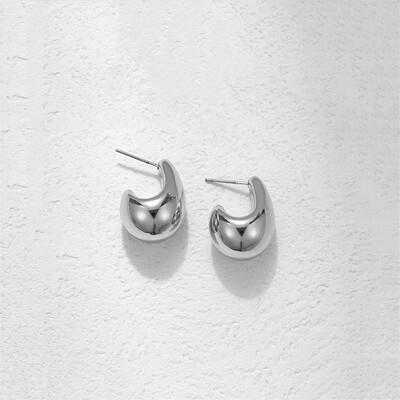 Senoviniai stambūs kupolai nuleidžiami auskarai moterims Auksinės spalvos nerūdijančio plieno stori ašariniai auskarai pareiškimas vestuvių papuošalai