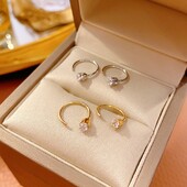 Cercei cu cerc rotunzi de 10 mm pentru femei Cercei cu zircon încrustat cu temperament Cercei simpli din cupru Bijuterii zilnice cu cârlig pentru ureche mică