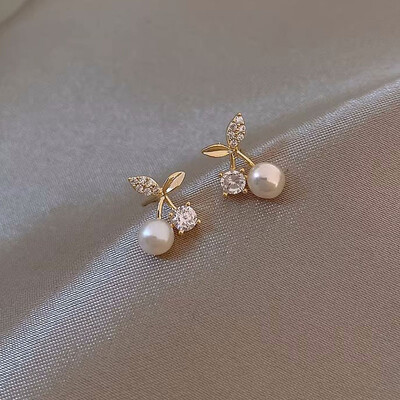 Small Fresh Sweet Lovely Cherry Cherry Σκουλαρίκια Κερασιά Κρεμαστά Σκουλαρίκια Φρούτα Κόκκινο Κεράσι Σκουλαρίκια Charm Κοσμήματα