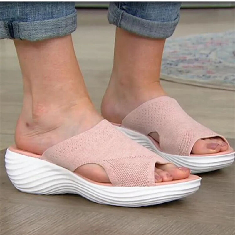Moteriškos laisvalaikio paplūdimio šlepetės Ortopedinės tamprios ortopedinės basutės Moteriškos atviros pirštinės, kvėpuojančios čiuožyklos, tamprūs kryžminiai batai lauke