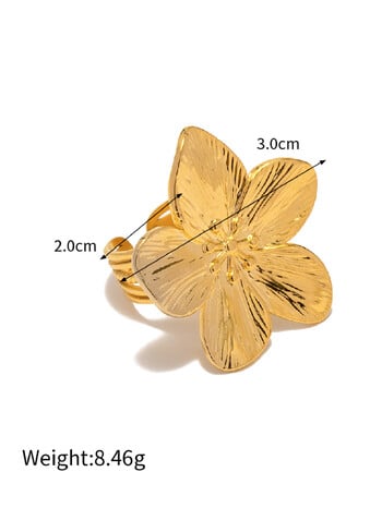 Uworld Hypoallergenic Stylish Vintage Flower Stud Earrings Premium 18k Gold Plated Stainless Steel For Women Party сережки женск