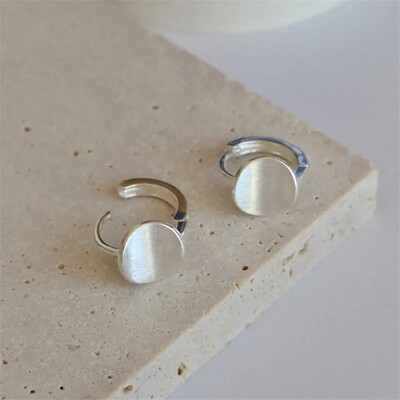 925 Hõbedast nõelaga augustamise rõngakujuline rõngaskõrvarõngas naistele tüdrukutele, pulmaehted eh1089