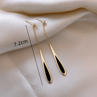 Cercei tip inimă mare de culoare albă pentru femei, fete, coreeană, picături de dragoste, glazură, estetică, viața de zi cu zi, bijuterii minimaliste