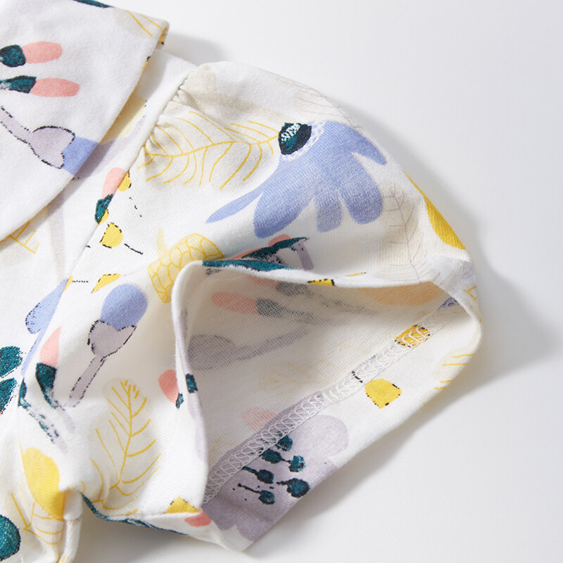 Little Maven 2024 Rochie de vară Haine pentru fetițe Desene animate Broderie Flori Rochii Îmbrăcăminte pentru copii Rochii Bumbac