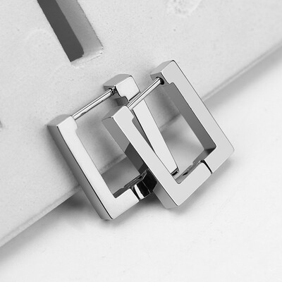 MEYRROYU Μίνι γεωμετρικά σκουλαρίκια από ανοξείδωτο ατσάλι 3 χρωμάτων 2021 Μοντέρνα σκουλαρίκια κρίκοι για γυναίκες Ανδρικά κοσμήματα για πάρτι μόδας Νέο δώρο