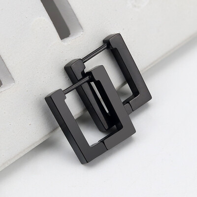 MEYRROYU Μίνι γεωμετρικά σκουλαρίκια από ανοξείδωτο ατσάλι 3 χρωμάτων 2021 Μοντέρνα σκουλαρίκια κρίκοι για γυναίκες Ανδρικά κοσμήματα για πάρτι μόδας Νέο δώρο