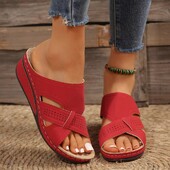 Naised Kiilud Sussid Suvised Premium Ortopeedilised Sandaalid Avatud Varbad Vintage Sussid Libisemisvastased Vabaaja platvormkingad Slaidid Naistele