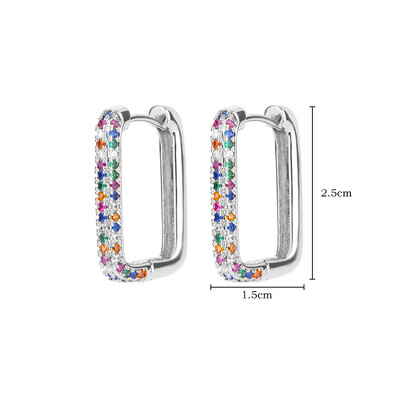 Cercei cu cerc din oțel inoxidabil pentru femei Cercei de lux de culoare aurie 2024 Trend Nou în estetică Bijuterii de modă aretes mujer BFF