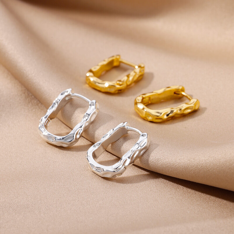 Cercei cu cerc din oțel inoxidabil pentru femei Cercei de lux de culoare aurie 2024 Trend Nou în estetică Bijuterii de modă aretes mujer BFF