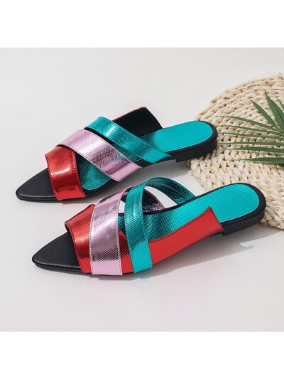 Καλοκαίρι Νέο 2024 Γυναικεία Μόδα Επίπεδα Αντιολισθητικά Γυναικεία Παπούτσια Αναψυχής για εξωτερικούς χώρους και άνετες φλατ παντόφλες παραλίας