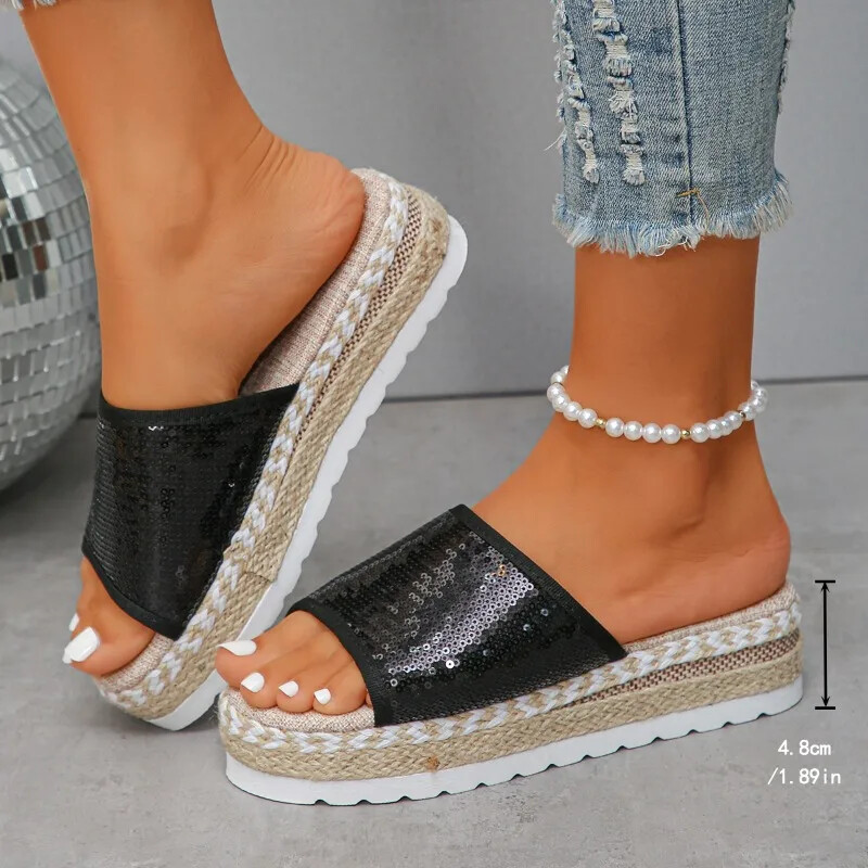 2024. aasta naiste kingad, soodne sooduspakkumine Naiste põhisussid Moodsad litrid vabaaja sussid Naiste uued peep Toe platvormiga sandaalid Zapatos