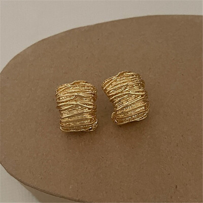 XIALUOKE geomeetrilised metallist ebakorrapärase teraga kõrvarõngad naistele punk stiilis isikupära kõrvarõngad reisipeo ehted, kingitus