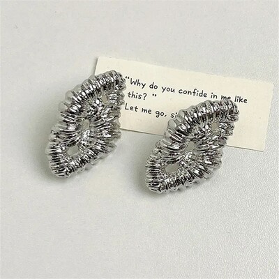 XIALUOKE geomeetrilised metallist ebakorrapärase teraga kõrvarõngad naistele punk stiilis isikupära kõrvarõngad reisipeo ehted, kingitus