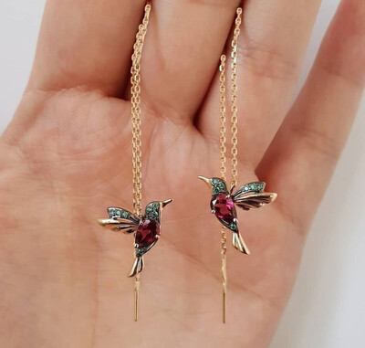 LATS Trend Long Wire Tassel Thread Chain Climb Star Heart Beads Pendants Drop Earrings γυναικεία ίσια κρεμαστά σκουλαρίκια Κοσμήματα