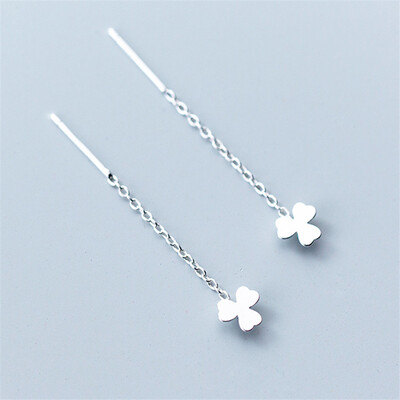 LATS Trend Long Wire Tassel Thread Chain Climb Star Heart Beads Pendants Drop Earrings γυναικεία ίσια κρεμαστά σκουλαρίκια Κοσμήματα