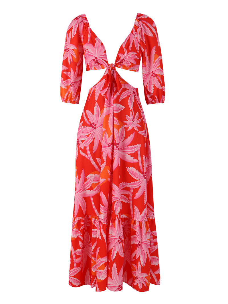 Seksikad elegantsed sügava V kaelusega pikad kleidid naiste rihmaga 2024. aasta suvepeokleit Naiste pidulik kleit rannariided naiste riided