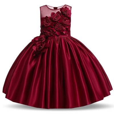 2024 m. vasaros mergaičių vakarėlio suknelė, vaikiški, drabužiai vaikams Elegantiška gimtadienio princesė, vestuvės, išleistuvių šokių kostiumas, 3–10 metų „Vestidos“