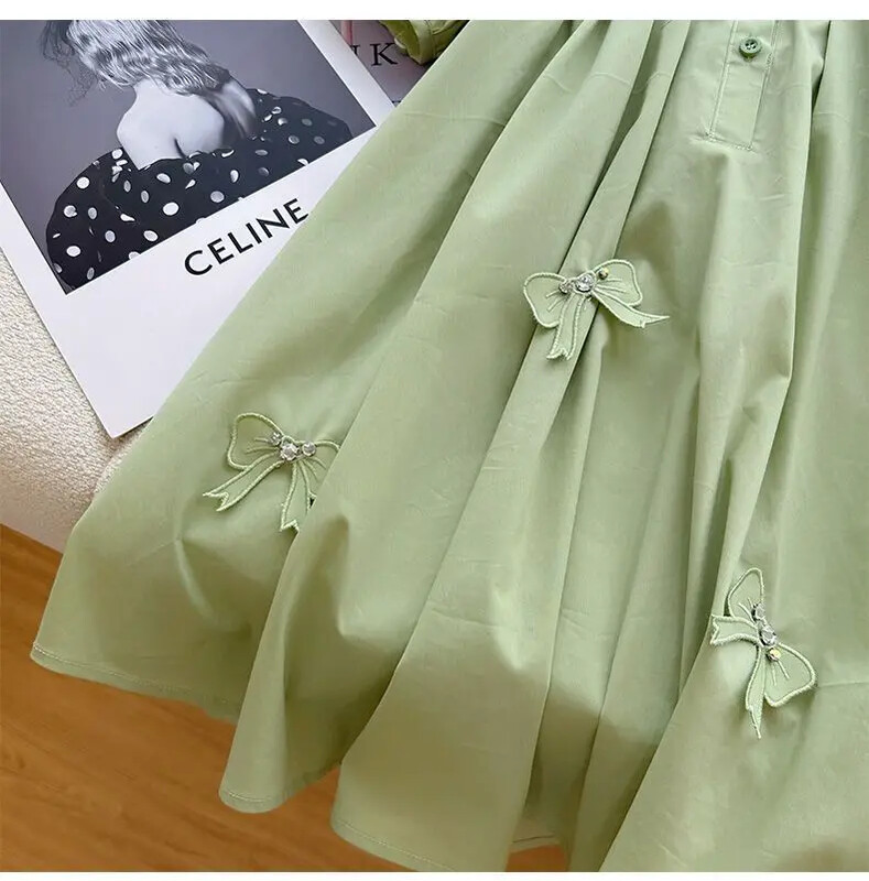 Vasarinė vaikiška suknelė Vestidos mergaičių 3D meilė su pūstomis rankovėmis Gimtadienio vakarėlio suknelė Vaikams Elegantiški ilgi marškiniai Suknelės Šifoniniai drabužiai