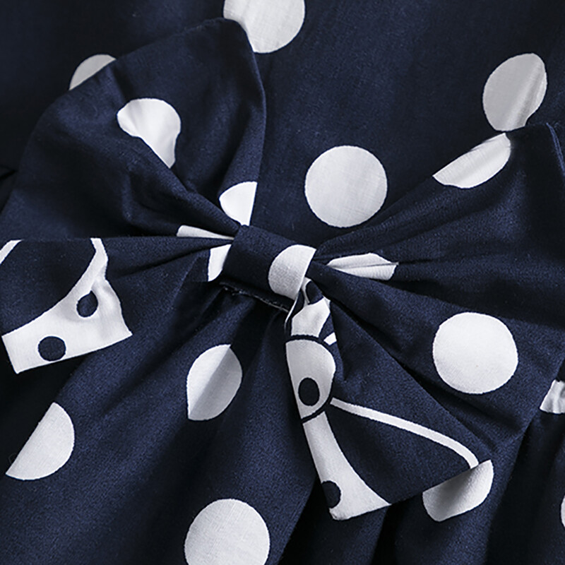 Suvine tüdrukute lühikeste varrukatega kleit lastele Täpikleit Pulmapeo sünnipäevapeokleit Vestidos 3 6 7 9 12-aastaste laste vabaajarõivad