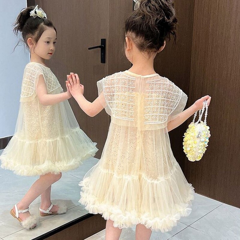 Haljine za djevojčice s perlama Modne haljine za djevojčice za bajram 2024. Haljina za djevojčice Princeza Elegantni kostim Ljetne haljine Rasprodaja na promociji