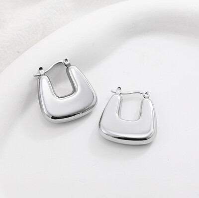 Moodsad läikivad roostevabast terasest paksud kõrvarõngad naistele kullatud paksu tekstuuriga geomeetrilise ringiga kõrvarõngad vanaaegsed ehted