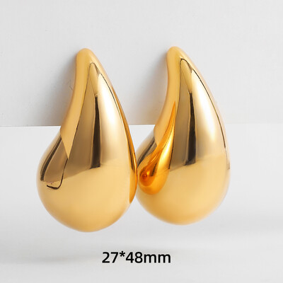 Moodsad läikivad roostevabast terasest paksud kõrvarõngad naistele kullatud paksu tekstuuriga geomeetrilise ringiga kõrvarõngad vanaaegsed ehted