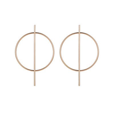 Madingi auskarai 2024 m. dideli geometriniai apvalūs auskarai moterims Kabantys kabantys auskarai, modernūs moteriški papuošalai