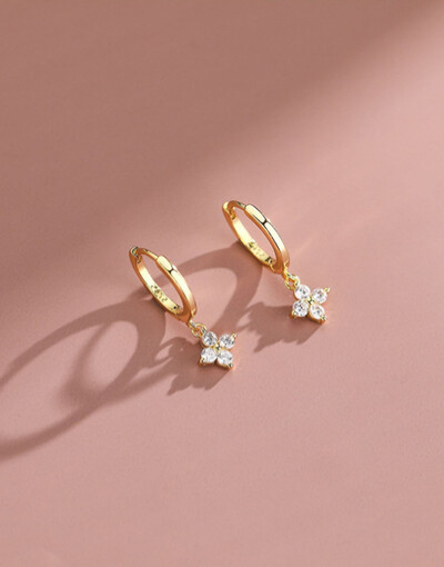 2024 m. naujos mados aukso spalvos apvalūs cirkonio auskarai moterims, žavingi korėjietiški žiediniai papuošalai, vestuvių gimtadienio dovana