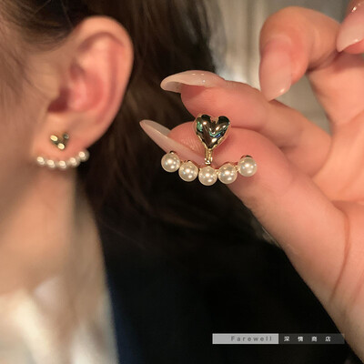 Uued Korea saabuvad metallist trendikad värsked armsad magusad hallide lehtedega kõrvarõngad naistele 2023. aasta moeehted