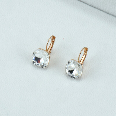 Bijele boje Cvjetne viseće naušnice za žene Okrugli naušnice u obliku srca, cvijet, okrugli list, trokut, biserna mašna, okrugle naušnice, nakit Brincos