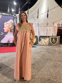 Κομψό vintage printed flare μανίκι Maxi φόρεμα για γυναίκες Κομψό τετράγωνο λαιμό ψηλόμεσο σχισμένο φορέματα Lady Vacation Robes