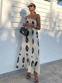 SIYANG naiste moetrükiga asümmeetriline Midi kleit Seksikas seljata reguleeritav lipsupael Naiste kleidid Vestidos Mujer