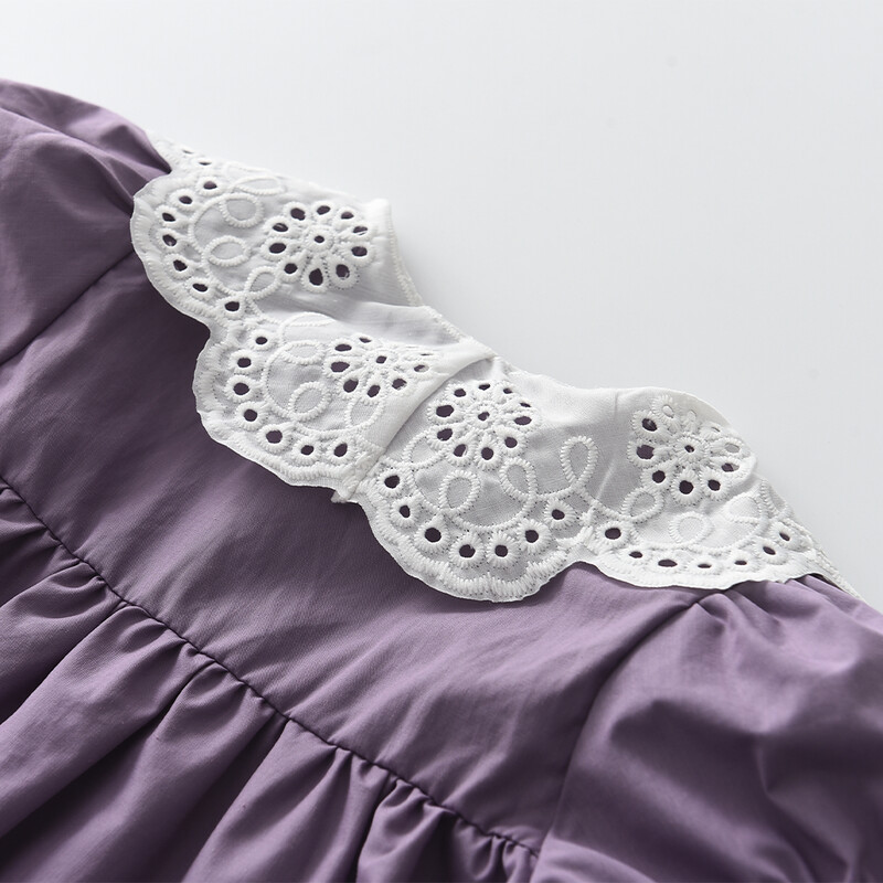 Rochie de vară pentru fete Bear Leader, guler din dantelă, cu mâneci bufante, elegante pentru copii, rochii de aniversare pentru copii, haine pentru copii, rochii