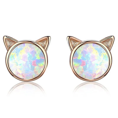 Noi cercei cu unicorn drăguț pentru fetiță copii cristal pisică fluture curcubeu inimă stea cercel cadou de Crăciun bijuterii