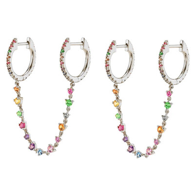 Γυναικεία σκουλαρίκια CRMYA Χρυσό χρώμα Γυναικεία Vintage Χρώμα CZ Zircon Piercing Γυναικεία σκουλαρίκια 2022 Trend Κοσμήματα Χονδρική